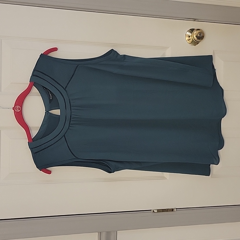 Dark green sleeveless top